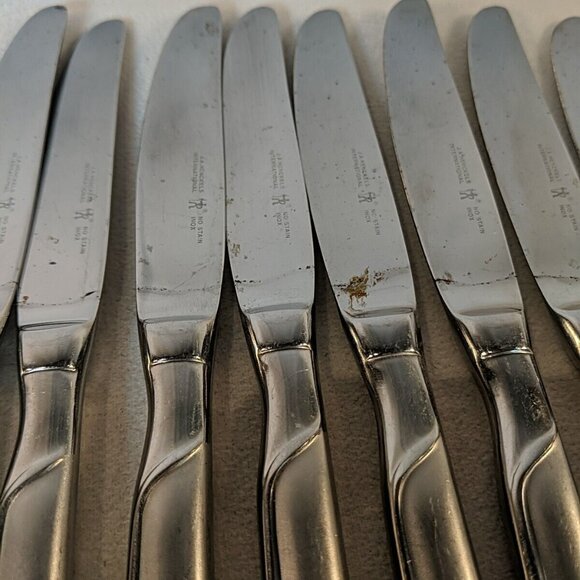 J.A. Henckels SYNERGY Stainless Steel 18/10 Flatware Lot 11 Butter Knives Fork - Picture 13 of 16